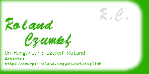 roland czumpf business card